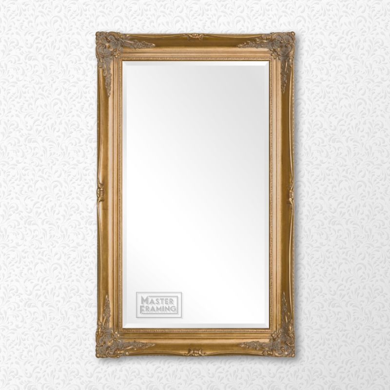 ornate gold framed mirror 6860g